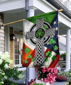 irish celtic knot cross flag 8409