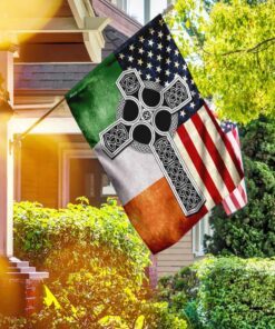 irish celtic knot cross flag 8732
