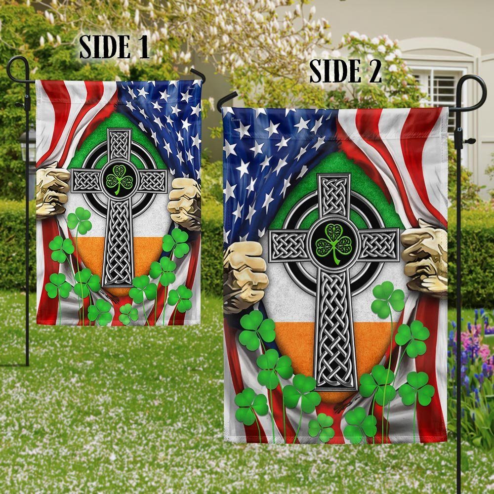 Irish Celtic Knot Cross Irish Saint Patrick’s Day Flag MLN914F - Image 5