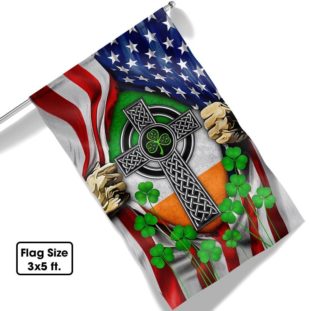 Irish Celtic Knot Cross Irish Saint Patrick’s Day Flag MLN914F - Image 6