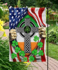 irish celtic knot cross irish saint patrick’s day flag mln914f 2279
