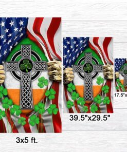 irish celtic knot cross irish saint patrick’s day flag mln914f 5057