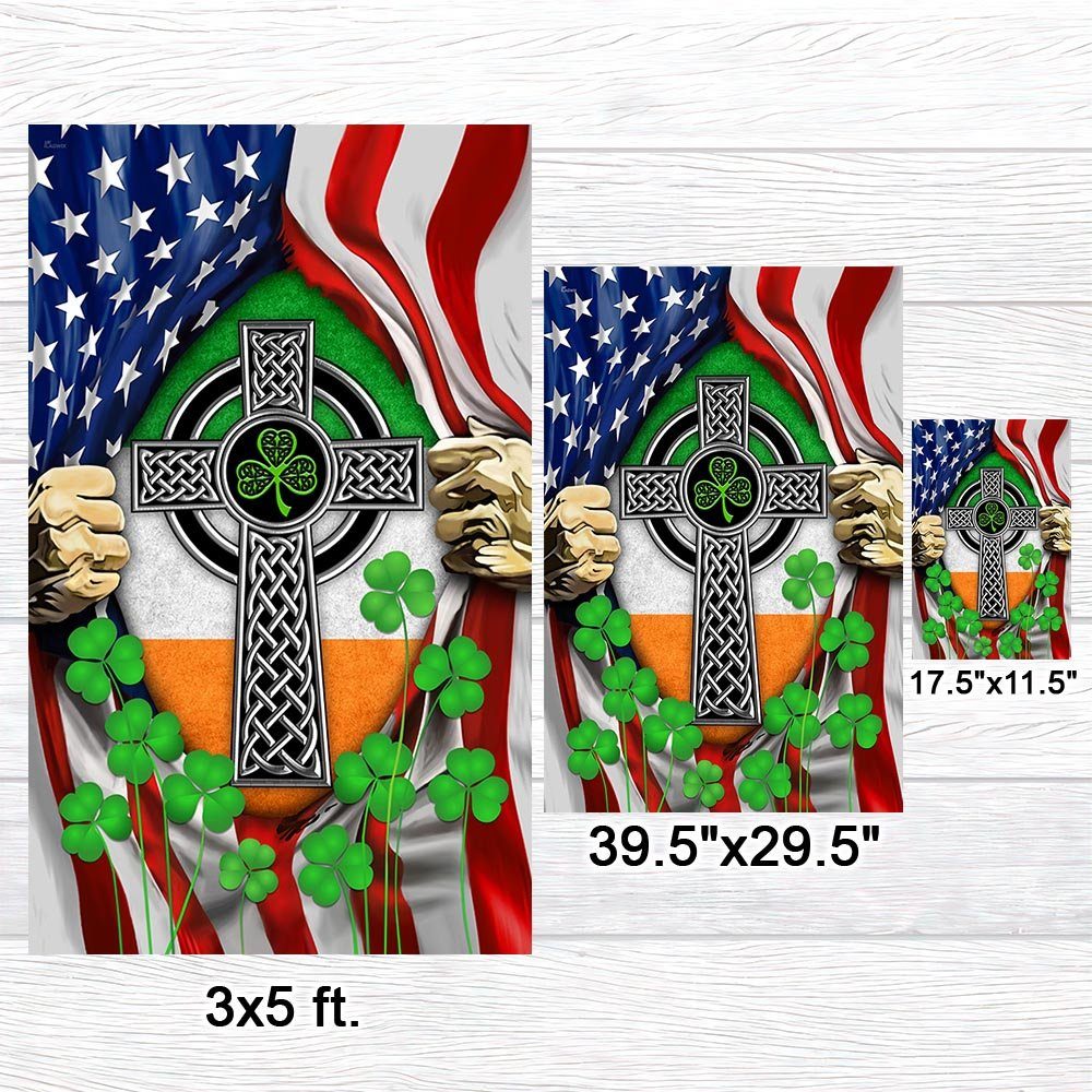 Irish Celtic Knot Cross Irish Saint Patrick’s Day Flag MLN914F - Image 7