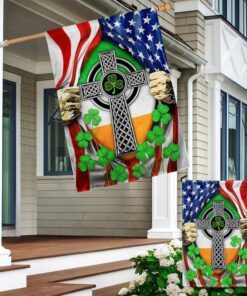irish celtic knot cross irish saint patrick’s day flag mln914f 5270