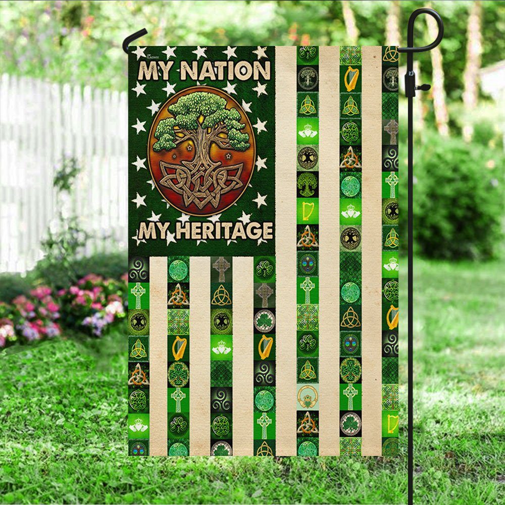 Irish Celtic Tree Of Life Flag My Nation My Heritage MLN63F - Image 4