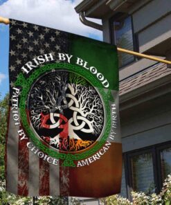 Irish Celtic Trinity. Irish American Flag THB3697F