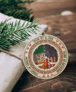 irish christmas ornament irish by blood american by birth patriot by choice qnk06o 3611