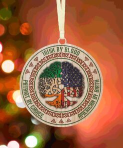 irish christmas ornament irish by blood american by birth patriot by choice qnk06o 4087
