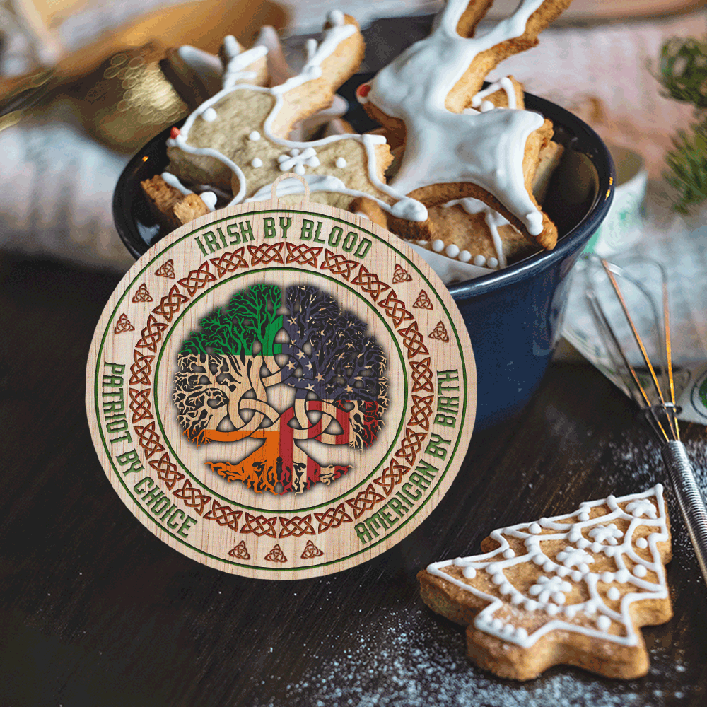 Irish Christmas Ornament Irish By Blood American By Birth Patriot By Choice QNK06O - Image 7