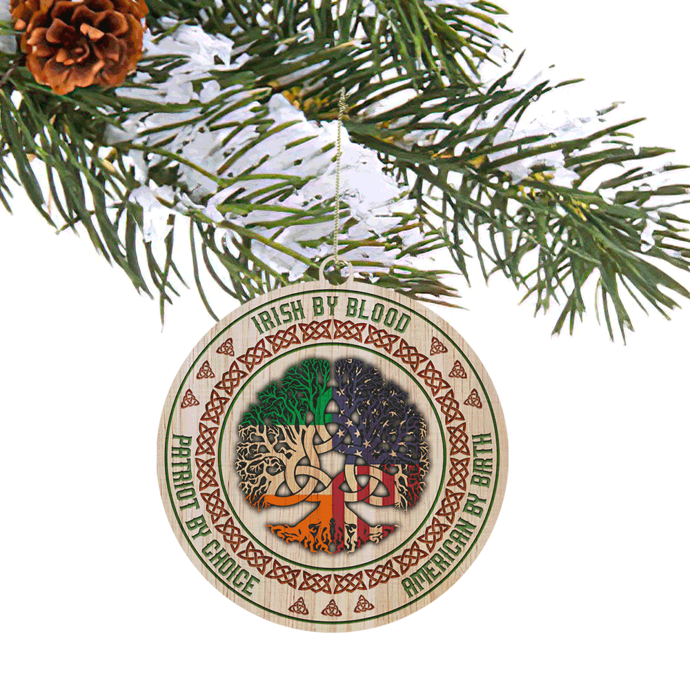 Irish Christmas Ornament Irish By Blood American By Birth Patriot By Choice QNK06O - Image 5