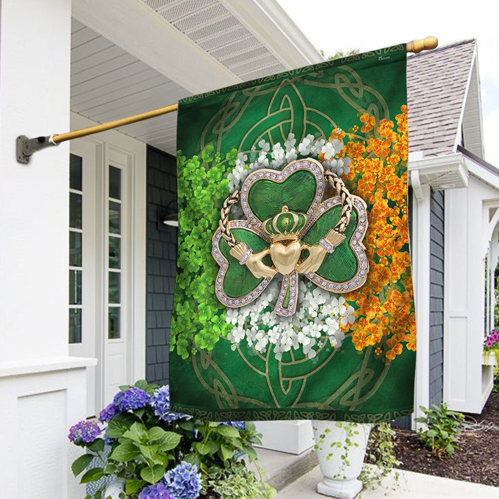 Irish Claddagh Flag, St. Patrick's Day QNK1059F