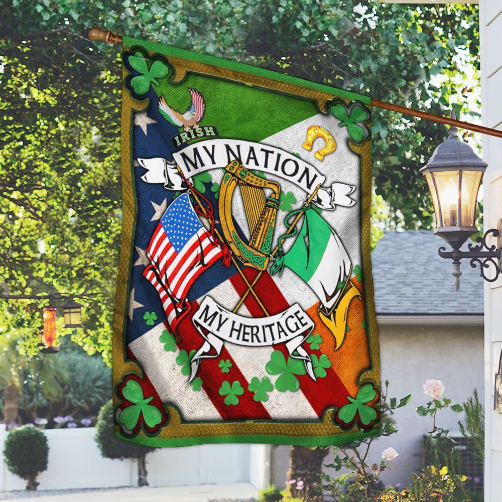 Irish Flag Happy Saint Patrick's Day My Nation My Heritage LHA2007F
