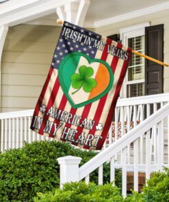 irish in my veins american in my heart flag 4241