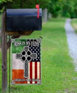 irish in my veins american in my heart flag 4546