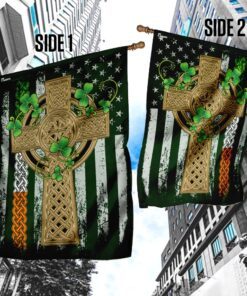 irish shamrock american us flag 3020