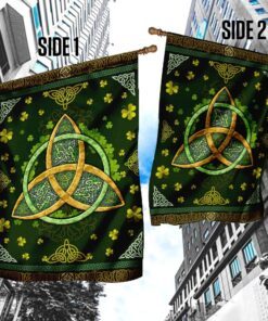 irish shamrock with celtic flag 1371