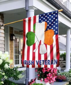 Irish Veteran American U.S. Flag