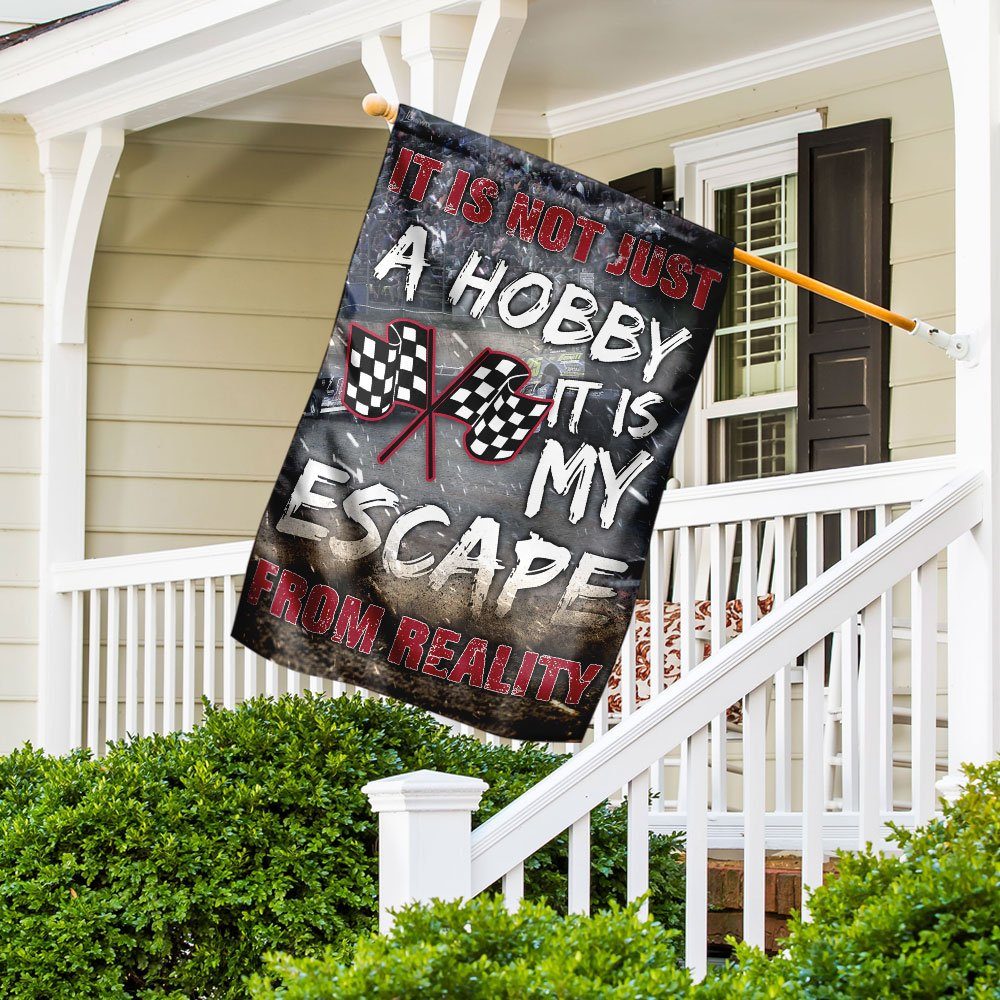 It Is My Escape From Reality - Dirt Track Racing Flag - Image 5
