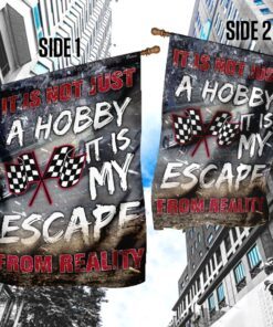 it is my escape from reality dirt track racing flag 5663