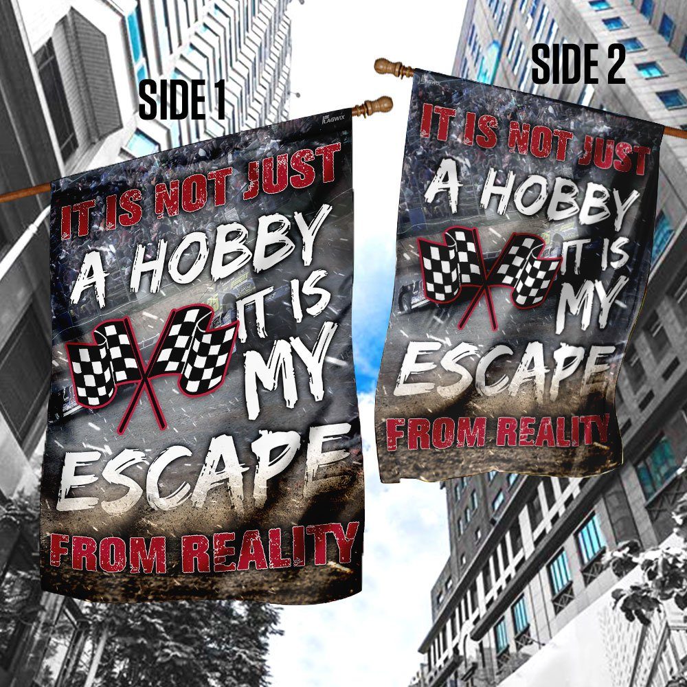 It Is My Escape From Reality - Dirt Track Racing Flag - Image 4