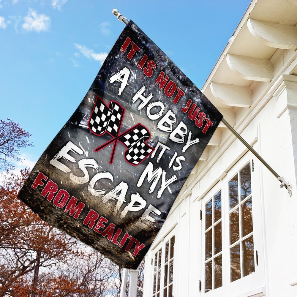 It Is My Escape From Reality - Dirt Track Racing Flag - Image 3