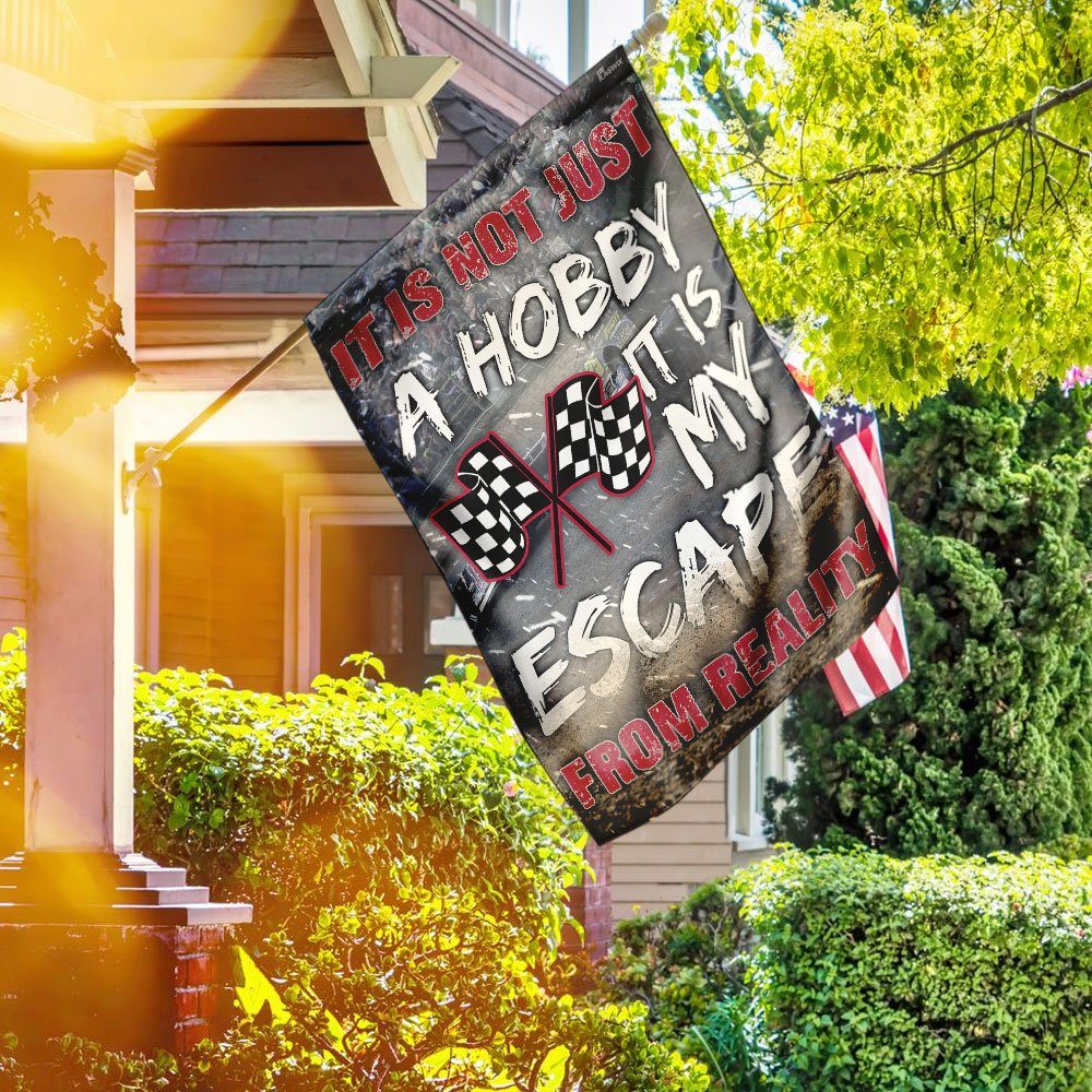 It Is My Escape From Reality - Dirt Track Racing Flag - Image 2
