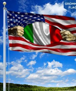 Italian American Grommet Flag TRN101GF