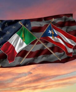 Italian Puerto Rican Grommet Flag MBH222GF1
