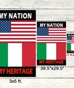 italy and america flag my nation my heritage tqn680f 1204