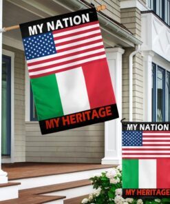 italy and america flag my nation my heritage tqn680f 1979