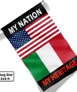italy and america flag my nation my heritage tqn680f 4016