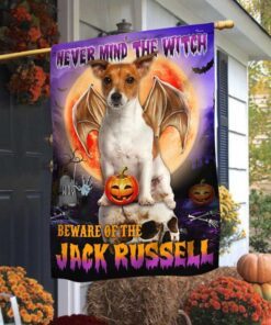 Jack Russell Halloween Flag Beware Of The Jack Russell DBD2796Fv26