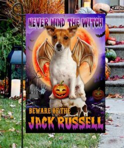 jack russell halloween flag beware of the jack russell dbd2796fv26 4281