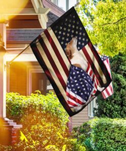 Jack Russell Terrier American Patriot Flag