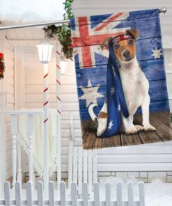 Jack Russell Terrier Dog Australia Flag Charming Dog NTB216Fv222