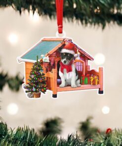 Jack Russell Terrier Dog Custom - Shaped Ornament House NTB285Ov1