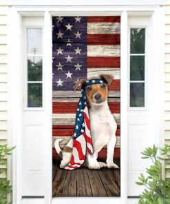 Jack Russell Terrier Dog Door Cover Charming Dog NTB216Dv2
