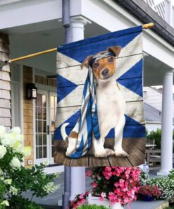 Jack Russell Terrier Dog Flag Scotland Charming Dog NTB216Fv8