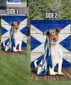 jack russell terrier dog flag scotland charming dog ntb216fv8 5751