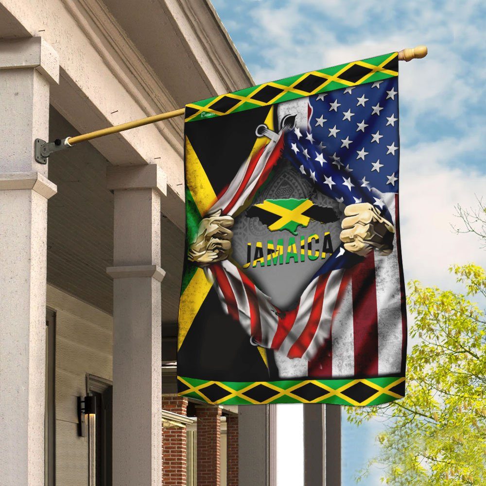 Jamaica America Flag