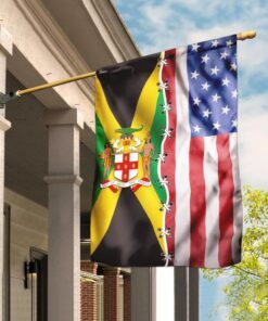 Jamaica America Flag