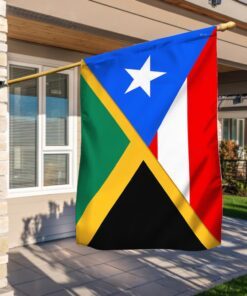 Jamaica and Puerto Rico Flag Combine LNT704F