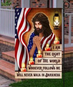 jesus. the light of the world never walk in darkness flag mlh2091f 2700