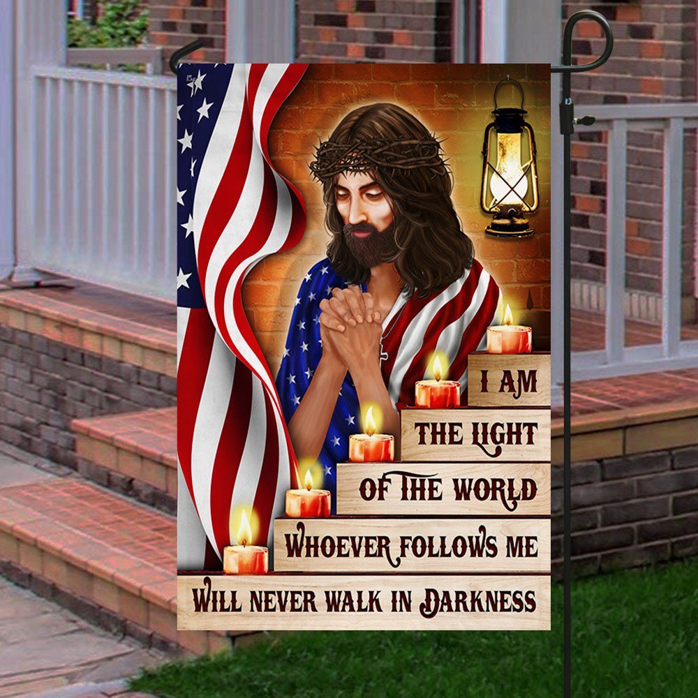 Jesus. The Light Of The World Never Walk In Darkness Flag MLH2091F - Image 5