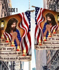 jesus. the light of the world never walk in darkness flag mlh2091f 2962