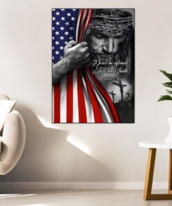 Jesus - Don’t Be Afraid Just Have Faith Hanging Metal Sign TRL06F