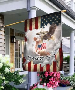 Jesus - In God We Trust American Flag LHA1546F