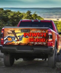 jesus there is power truck tailgate decal sticker wrap ntb126td 5494