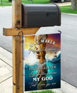 jesus way maker miracle worker promise keeper light in the darkness flag 1314