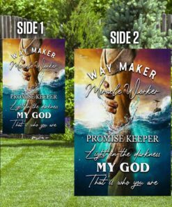 jesus way maker miracle worker promise keeper light in the darkness flag 4189